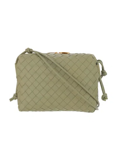 Bottega Veneta Small Loop Camera Shoulder Bag In Nude