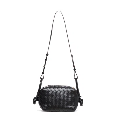 Bottega Veneta Small Loop Cross-body Bag In Black