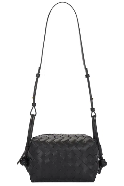 Bottega Veneta Small Loop Crossbody Bag In Black