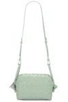 Bottega Veneta Green Small Loop Camera Bag In New Sauge & Muse Brass