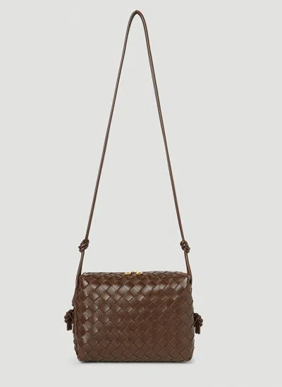 Bottega Veneta Small Loop Shoulder Bag In Brown