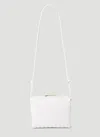 Bottega Veneta Loop Small Intrecciato Napa Shoulder Bag In White