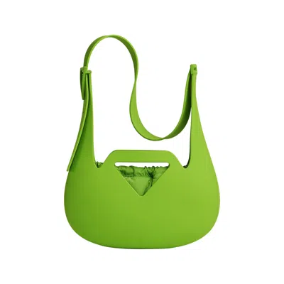 Pre-owned Bottega Veneta Small Moulded Shoulder Bag 'acid Green' | Women's Size Onesize