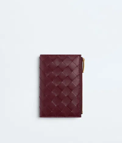Bottega Veneta Small Nappa Wallet In Burgundy