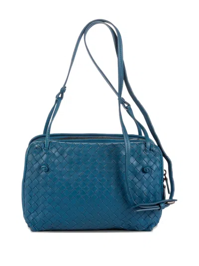 Pre-owned Bottega Veneta Small Nodini Shoulder Bag In Blue