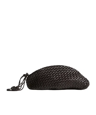 Bottega Veneta Small Onda Clutch In Brown