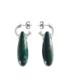 Bottega Veneta Kleine Ellipse Ohrringe In Green