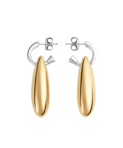 Bottega Veneta Small Oval Earrings In Yellow