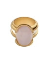 Bottega Veneta Bague Ellipse Petit Format In Yellow