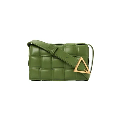 Pre-owned Bottega Veneta Small Padded Cassette Bag 'avocado/gold' In Green