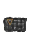 Bottega Veneta Small Padded Cassette Intrecciato Leather Crossbody Bag In Black