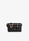 Bottega Veneta Woman Padded Cassette Woman Black Shoulder Bags In Black