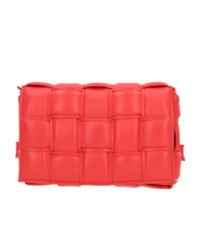 Bottega Veneta Small Padded Cassette Crossbody Bag In Red