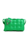 Bottega Veneta Small Padded Cassette Intreccio Leather Shoulder Bag In Parakeet/silver