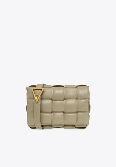 Bottega Veneta Padded Cassette In Travertine