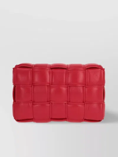Bottega Veneta Small Padded Shoulder Bag In Red