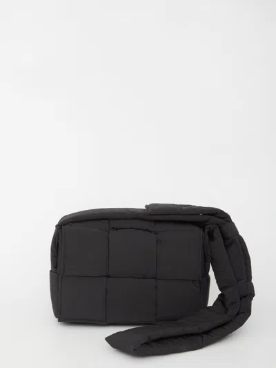 Bottega Veneta Small Padded Tech Cassette Bag In Black