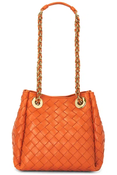 Bottega Veneta Small Parachute Chain Bag In Gold