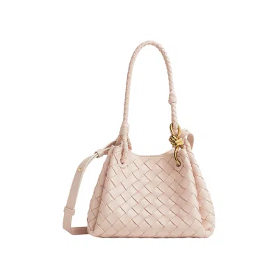 Pre-owned Bottega Veneta Small Parachute Shoulder Bag 'cameo' | Pink | Women's Size Onesize