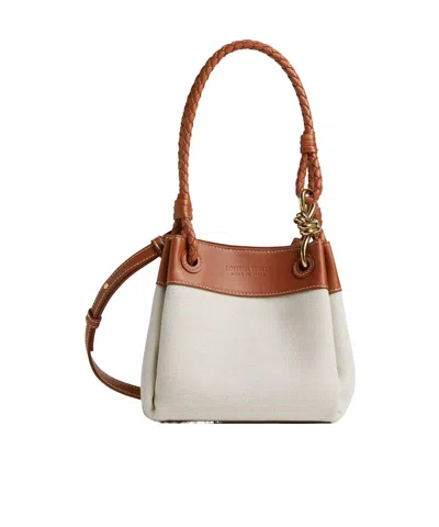 Bottega Veneta Small Parachute In Natural Light Wood