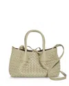 Bottega Veneta Small Parachute Leather Bag In Travertine/fondant