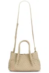 Bottega Veneta Small Pinacoteca Tote Bag In Ecru  Matcha  & Muse Brass