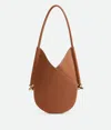 Bottega Veneta Solstice Small Embellished Leather Shoulder Bag In Light Wood