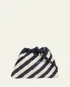 Bottega Veneta Small Striped Leather Pouch Crossbody Bag