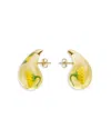 Bottega Veneta Kleine Drop Ohrringe In Clear/yellow