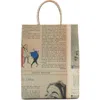 Bottega Veneta Small The Newspaper Leather Shopper In Beige/black