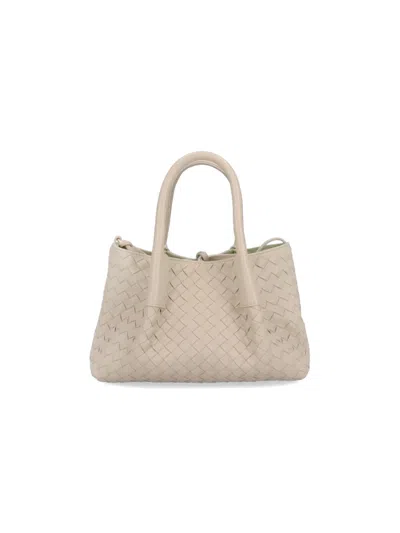 Bottega Veneta Small Pinacoteca Tote Bag In Beige