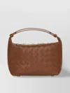 Bottega Veneta Intreccio Leather Toiletry Bag In Brown