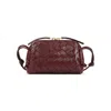 Bottega Veneta Leather Concert Bag Women In Red