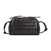 Bottega Veneta Concert Mini Intrecciato Leather Pouch In Brown