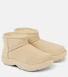 Bottega Veneta Suede Ankle Boots In Beige