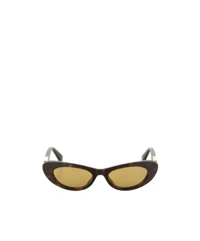Bottega Veneta Ribbon Cat-eye Tortoiseshell Acetate Sunglasses In Brown