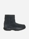 Bottega Veneta Snap Suede Ankle Boots In Black