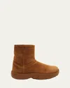 Bottega Veneta 35mm Snap Leather Ankle Boots In Caramel