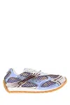 Bottega Veneta Sneaker Orbit Azul Rejilla Burdeos In Multi