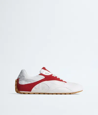 Bottega Veneta Orbit Flash Sneaker Soft Suede Nylon Nappa In Multi