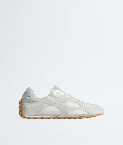 Bottega Veneta Suede-panel Orbit Flash Sneakers In White