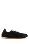 Bottega Veneta Black Suede And Nylon Orbit Flash Sneakers In Blue