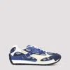 Bottega Veneta Mens Orbit Contrast-panel Woven Low-top Trainers Blue Oth