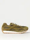 Bottega Veneta Womens Khaki Orbit Suede And Mesh Low-top Trainers In Olive