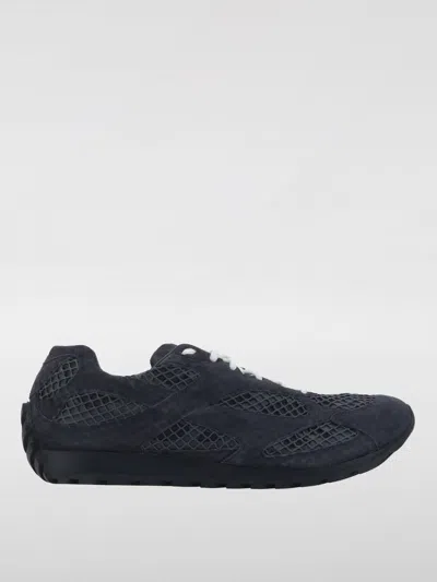 Bottega Veneta Orbit Mesh And Suede Leather Sneakers. In Schwarz