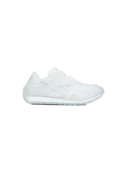 Bottega Veneta Orbit Transparent Rubber Sneakers In White