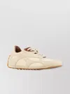 Bottega Veneta Orbit Leather-trimmed Suede And Shell Sneakers