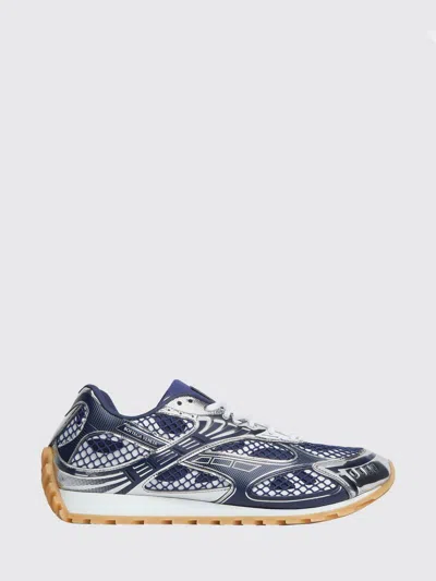 Bottega Veneta Technical Fishnet Orbit Sneaker In Blue