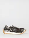 Bottega Veneta Men Fondant And Silver Technical Fabric And Mesh Orbit Sneakers In Brown