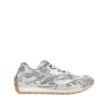 Bottega Veneta Orbit Metallic Net Runner Sneakers In Multi